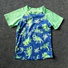 Wholesale boy raglan t shirt short sleeve top Dinosaur Camo Fish kid clothing