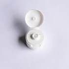 smooth surface plastic tube flip top cap for toothpaste