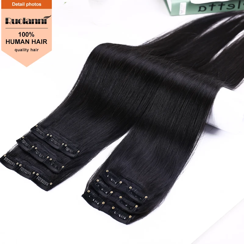 

Human virgin hair bulk hair extensions selling natural looking brazilian human hair clip in, Natural color
