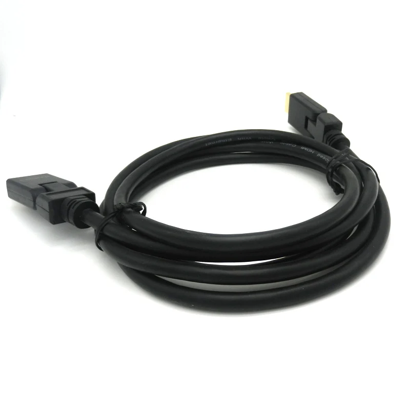 high speed gold plated black color hdmi cable 1.4v 3d flexible 180degree rotation hdmi cable for audio video cable - ANKUX.COM