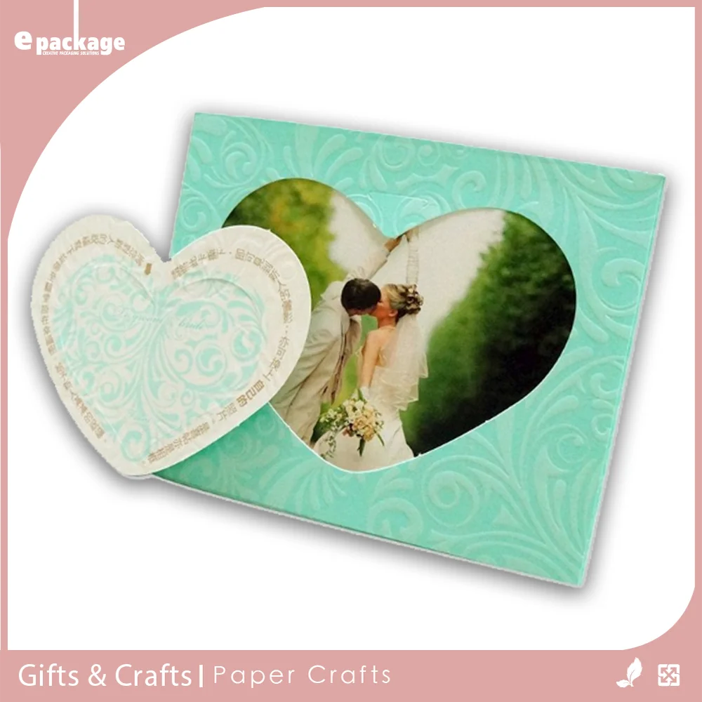 love wedding card for wedding gifts with frame