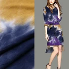 Customized design knitting rayon jersey synthetic fabrics dylon tie dye knit fabric