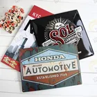 OEM Size Custom Logo Printing Metal Wall Decor Embossed Tin Sign