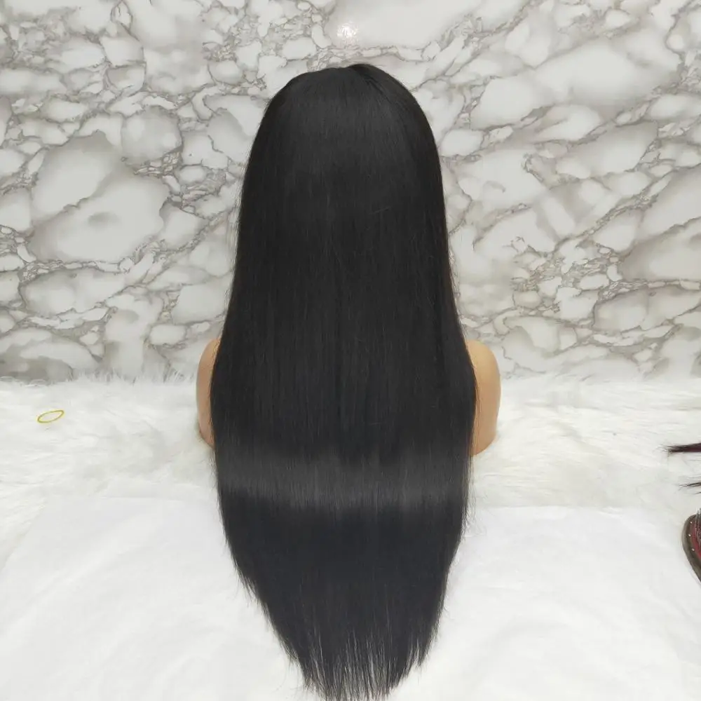 New product human hair full lace wig straight straight full lace wig, N/a