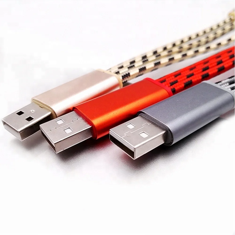 Wholesale Universal Nylon 3 in 1Data USB Cable Fast Charging Cable For Mobile phone - ANKUX.COM
