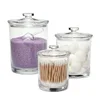 Durable Lightweight Bliss Clear Acrylic Canisters ideally sized for Bath Salts, Cotton Balls or Swabs