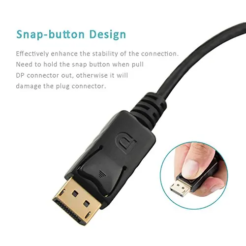 Hot 1.8M Display Port DP To HDMI Male AV Cable Adapter for HDTV LCD PC - ANKUX.COM