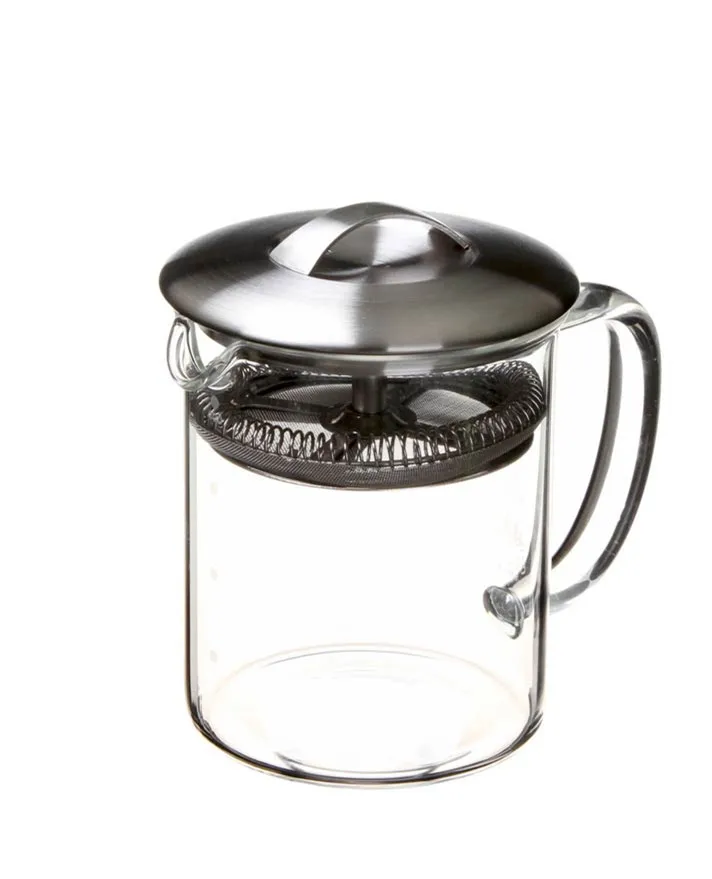 450ml Pyrex Simple Brew Loose Leaf Tea Pot Glass With Stainless Steel Press Mesh Filter Lid, Clear transparent
450ml Pyrex Simple Brew Loose Leaf Tea Pot Glass With Stainless Steel Press Mesh Filter Lid, Clear transparent