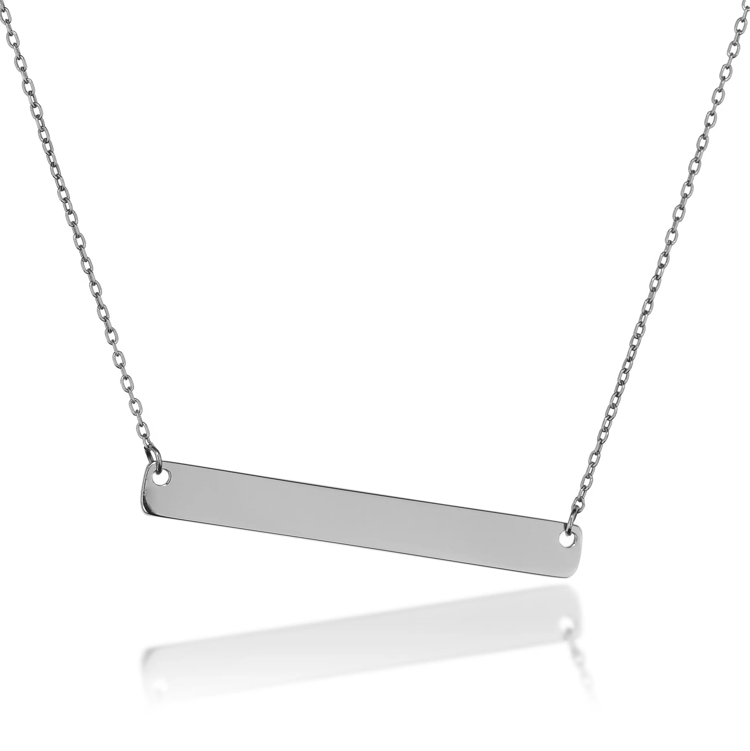 Simple Design Bar Stainless Steel Necklace Custom Color Pendant Necklace, Steel/gold/rose gold and other
Simple Design Bar Stainless Steel Necklace Custom Color Pendant Necklace, Steel/gold/rose gold and other