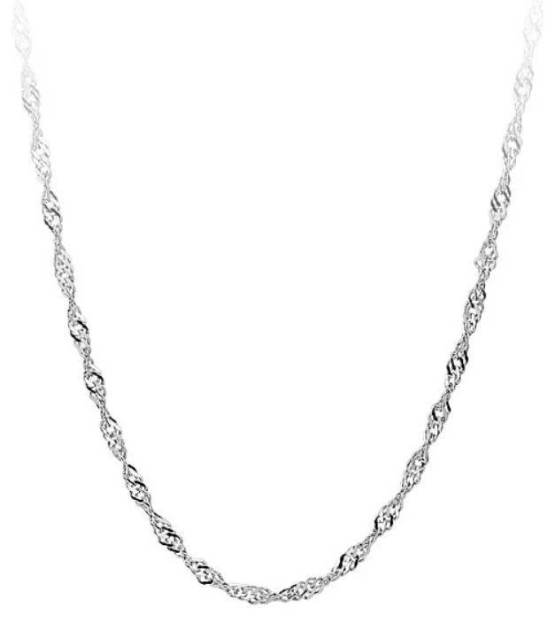 1.5mm Silver Water Wave Chains Singapore Necklace With Lobster Clasps Free Shipping chain necklace
1.5mm Silver Water Wave Chains Singapore Necklace With Lobster Clasps Free Shipping chain necklace