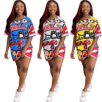 2019 Summer Women Casual Beach Dress Plus Size Cartoon Print Lady Cute Midi Loose Kawaii Party Mini Dress
2019 Summer Women Casual Beach Dress Plus Size Cartoon Print Lady Cute Midi Loose Kawaii Party Mini Dress