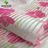 Outlet 100%polyester flower printing organza fabric /Printed stripe organza curtain fabric/Organza lace fabric for women dress