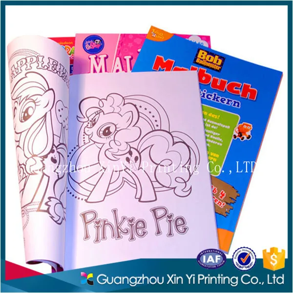 children story book painting with self-adhesive sticker