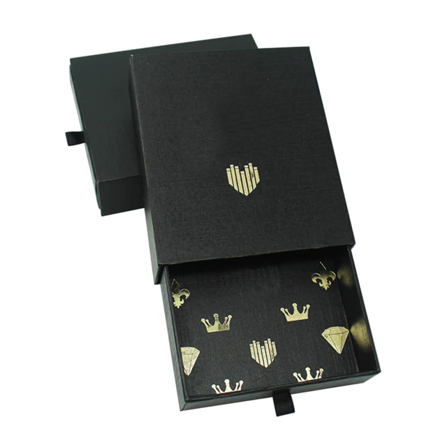 logo printing top quality jewelry cardboard packaging paper gift