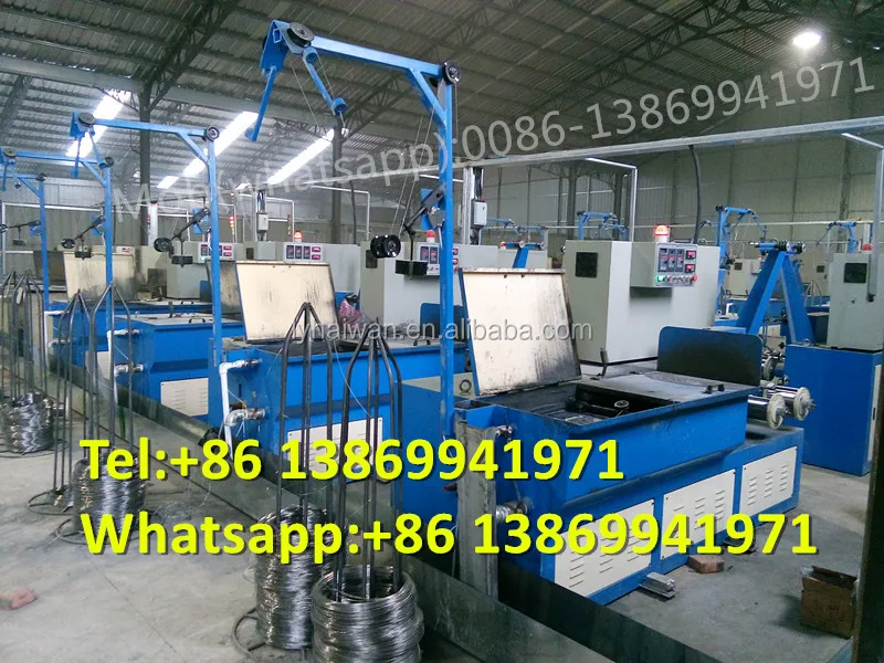 High-speed double heads wire drawing machine for making steel scourers