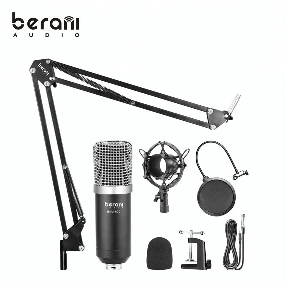 Berani Microphone for studio bm 800 Microphone, Black
Berani Microphone for studio bm 800 Microphone, Black