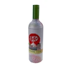 85*315MM specail tall round wine bottle shape metal tin can for tea / gift packaging