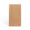 eco friendly brown food grade flat bottom kraft paper bread packaging bag for cake shop