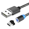 Magnet Plug Nylon Braided 2.4A Magnetic Micro USB Charging Cable Charger