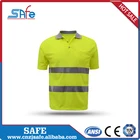 New design mesh printed safety high visibility safety polo t shirt