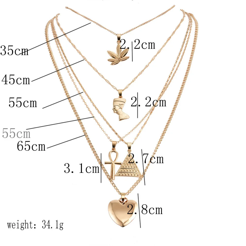 Fashion gold cross egypt necklace For Women N95166