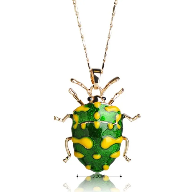 Wholesale Vivid Yellow Spot Insect Necklaces Pendant for Women Green Enamel Pendant Gold Chain Necklace, Green;yellow
Wholesale Vivid Yellow Spot Insect Necklaces Pendant for Women Green Enamel Pendant Gold Chain Necklace, Green;yellow