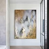 "Golden Dreams" Abstract sunset oil paintings art handpainted oil painting