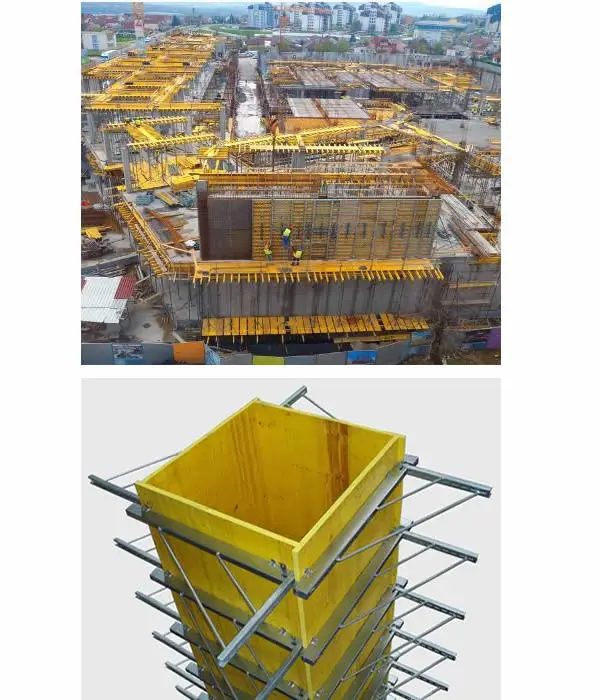 Yellow 3 Layers Wood Shuttering Panel With Cheap Price For Construction