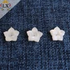 Factory wholesale white engrave half drilled mother of pearl shell flower beads