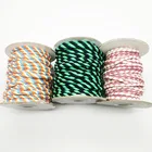 eco friendly colourful cotton braided cord for garment