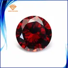 Wholesale 5A quality round shape garnet color 2mm cubic zirconia stone with factory price