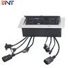 BNT oval button desktop socket box with 30cm cable length used in training room BD630-2R