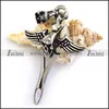 wholesale jewelry stainless steel skull and wing men's necklaces and pendants