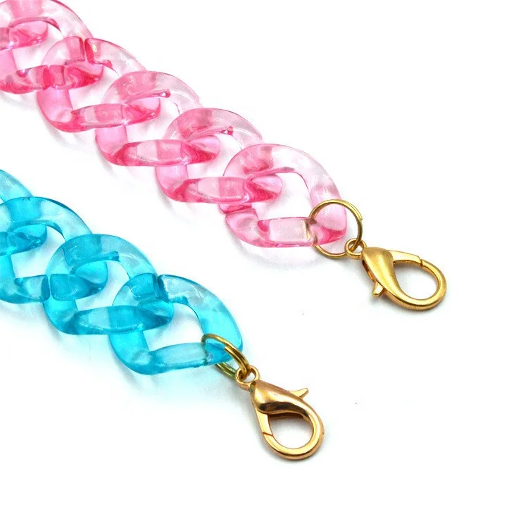 Meetee B-C038 Woman Candy colors Pink Blue Acrylic Combined Alloy Alloy Resin Bag Chain
Meetee B-C038 Woman Candy colors Pink Blue Acrylic Combined Alloy Alloy Resin Bag Chain