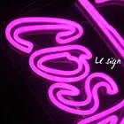cool twelve chinese zodiac sign neon dragon shop display round