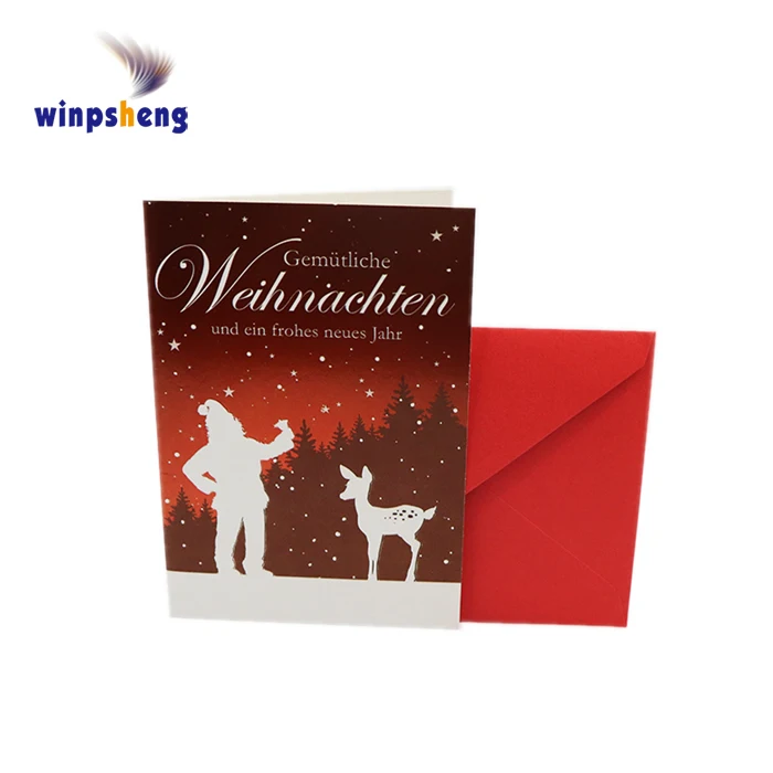wholesale custom christmas handmade greeting card