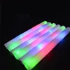 2017 Wholesale fashion fancy colorful light up led foam stick for party