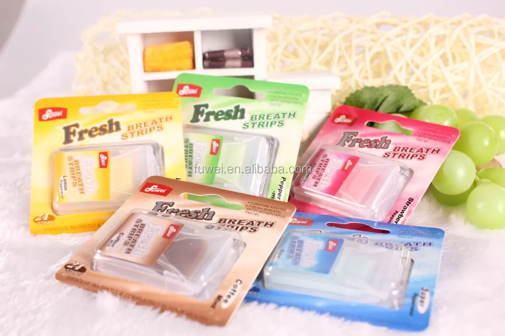 24pcs Oem Oral Fresh Breath Paper Mint Strips Buy Paper Mint Candy