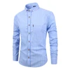 Custom Casual 100 cotton fitness long sleeve plaid shirts for men