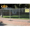 6x12 portable galvanized iron temporary chain link fence panel in america for events