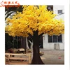 Hot selling fiber glass large artificial tree gold artificial wedding wishing tree