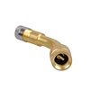 CNC Machine turning 135 Degree Motorcycle Brass/CUZN37/C3601/monel gold plate Air Tyre Valve Extension Adapter for Car Truck