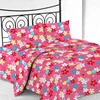 Custom design colorful floral microfiber bed sheet set for home/hotel
