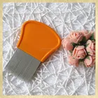 Hair smoothing brush comb for lice eggs