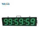 6 inch 6 digits led sports timing digital clock countdown timer with green light
