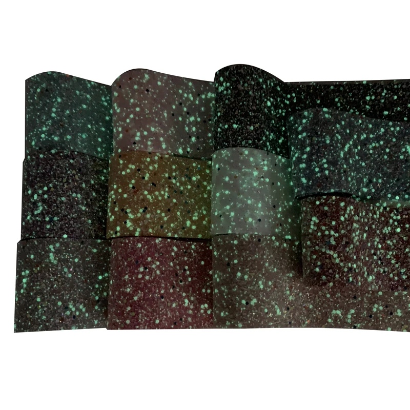 3''75mm wholesale glow in the dark chunky glitter ribbon for decoration hairbow etc. 12 colors for selecting
3''75mm wholesale glow in the dark chunky glitter ribbon for decoration hairbow etc. 12 colors for selecting