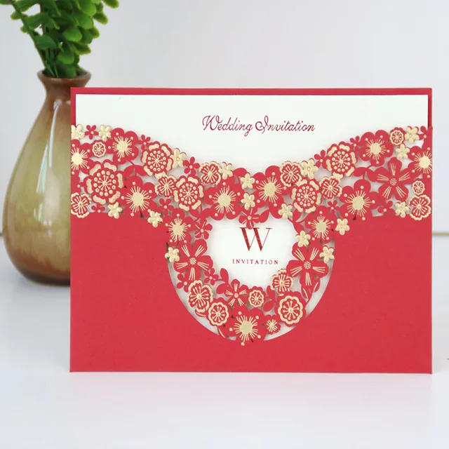 stamping wedding invitations laser cut wedding invitation card