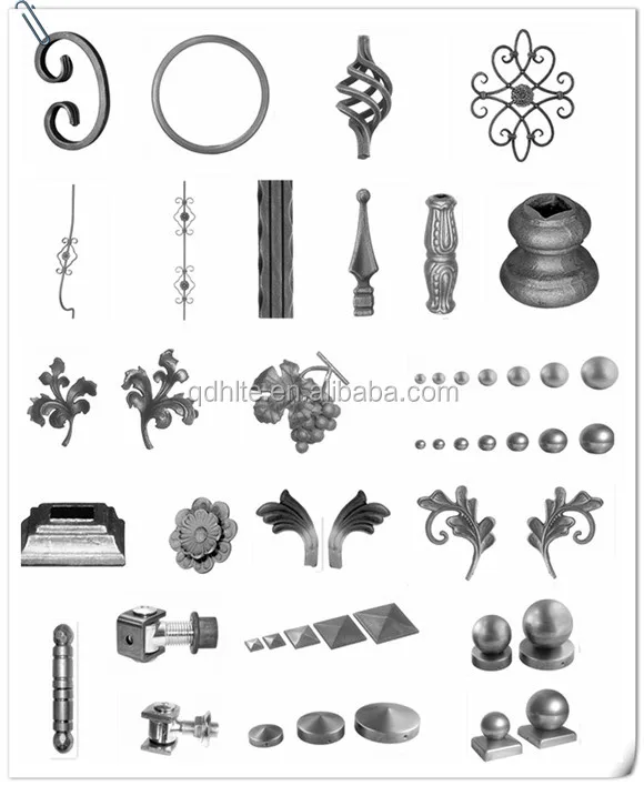 Source China factory wholesale fence ornamental components iron elements, gate parts m.alibaba.com
