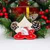 Photo Frame Wood Hanging Ornaments Snowflakes Christmas Decorations Indoor Craft Shapes Wooden Decor