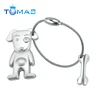 new design metal zinc alloy lover dog shape keychain for gift Creative Animal Design dog keychain